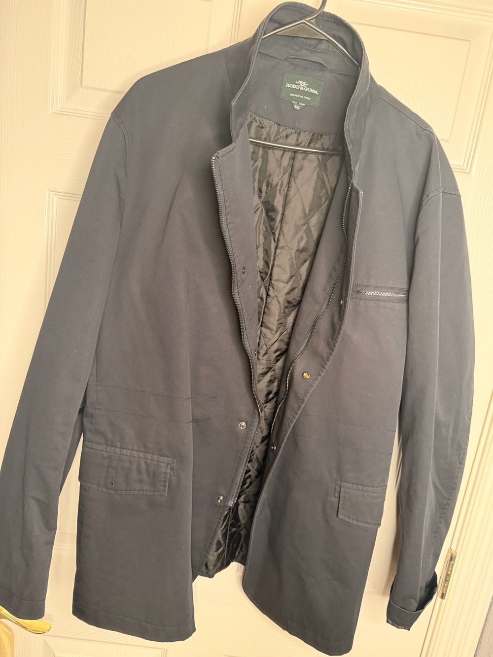 Rodd & Gunn Navy Lightweight Quilted-Lined Shirt Jacket